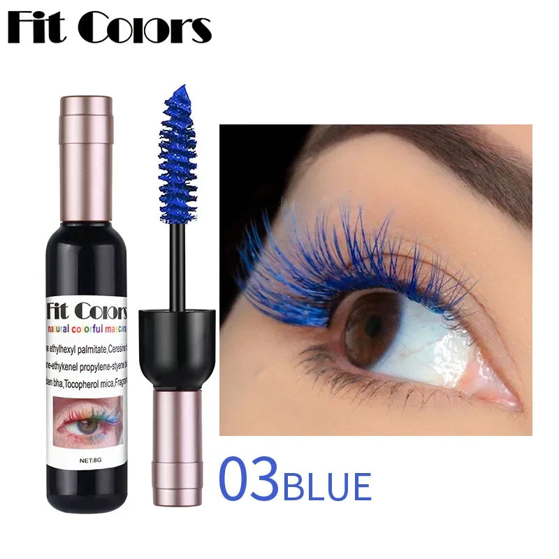 1PC Colorful Eyelash Mascara EyeLashes Extension Curling Lengthen White Purple Cosplay Makeup Glitter Point Diamond Mascara - kellylooksshop