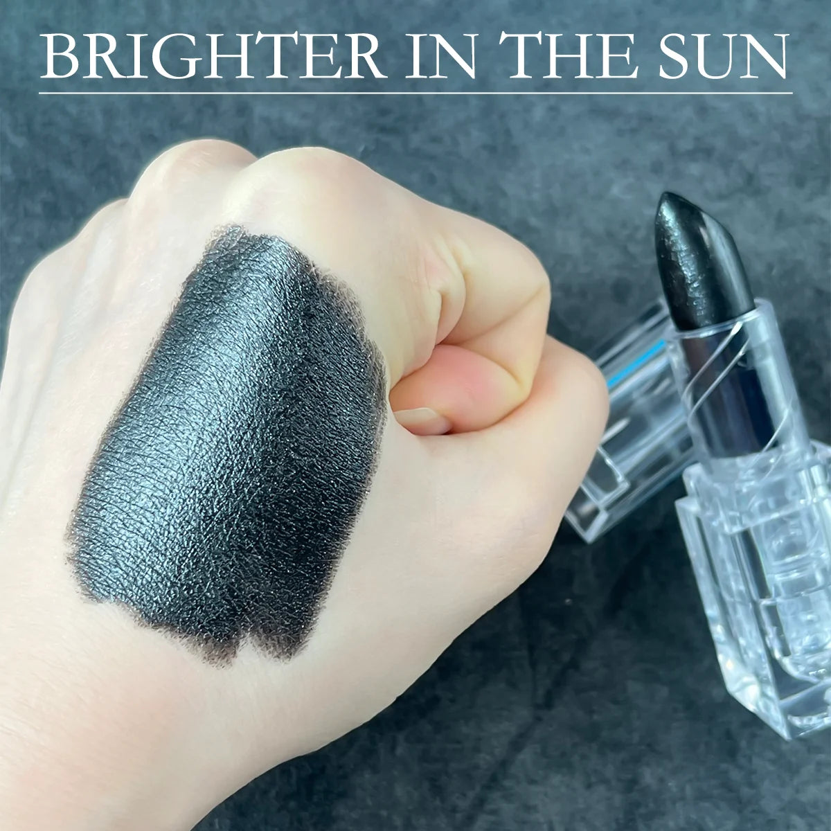 Waterproof Glitter Lipstick Sexy Black Lip Gloss Shiny Lip Tint  Cosmetics Halloween Lips Makeup - kellylooksshop
