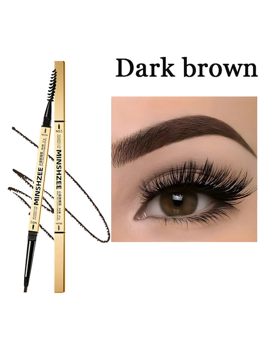 Double headed eyebrow pencil, extremely fine, waterproof, sweat resistant, and long-lasting - kellylooksshop