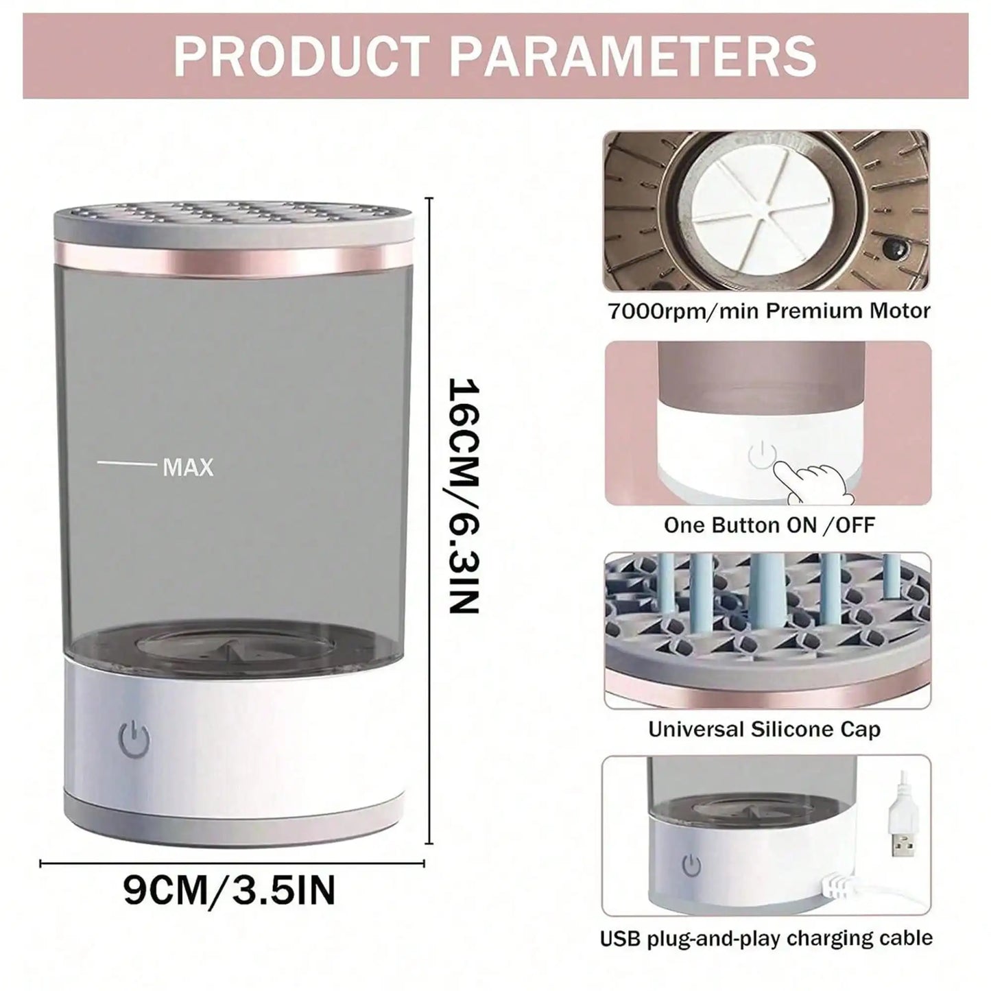 Electric Makeup Brush Cleaner Machine - Kellylooks Shop