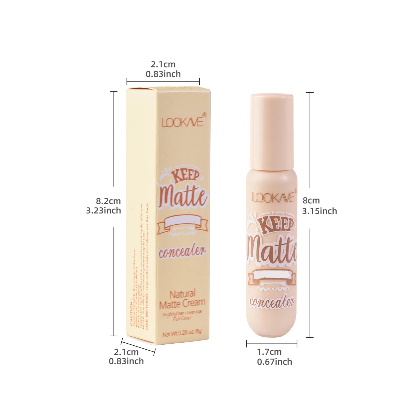 Liquid Concealer Stick Foundation Cream 6 Color Moisturizing Full Coverage Acne Dark Circle Natural Matte Concealer Cream Makeup - kellylooksshop