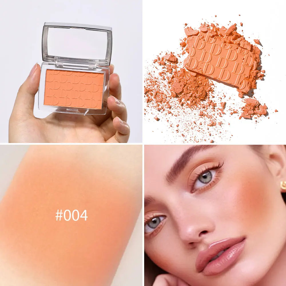 Hot Matte Embossed Blush Palette Rosy Blusher Facial Blush Powder High Pigmented Pink Coral Rouged For Cheeks Smooth Cosmetics - kellylooksshop