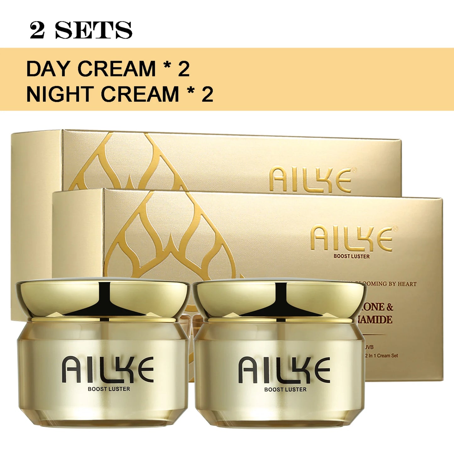 AILKE Dark Spots Corrector, Whitening Hydration Facial Cream, With Spf35, Even Skin Tone, Anti-Sunburn Face Care Set for Women - Kellylooks Shop
