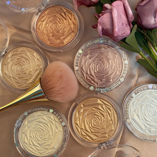 6 Colors Diamond Highlighter Powder Palette Glitter Face Contour Brighten Makeup Shimmer Ultra-concentrated Illuminate Cosmetic - Kellylooks Shop