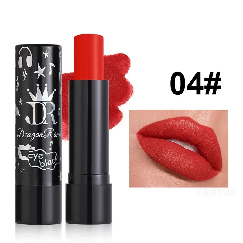 New 12 Colors Matte Lipsticks Waterproof Pink Black Blue Velvet Lipstick Long Lasting Makeup Lip Stick Halloween Cosmetics NEW - kellylooksshop