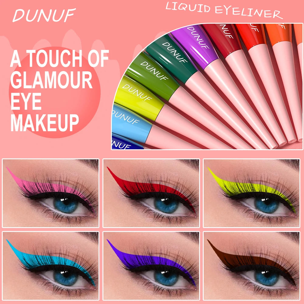 DUNUF 1 Pcs Waterproof Long-Wearing Liquid Eyeliner - Smudge-Resistant, Transfer-Proof, Perfect For Creating Dramatic Looks - kellylooksshop