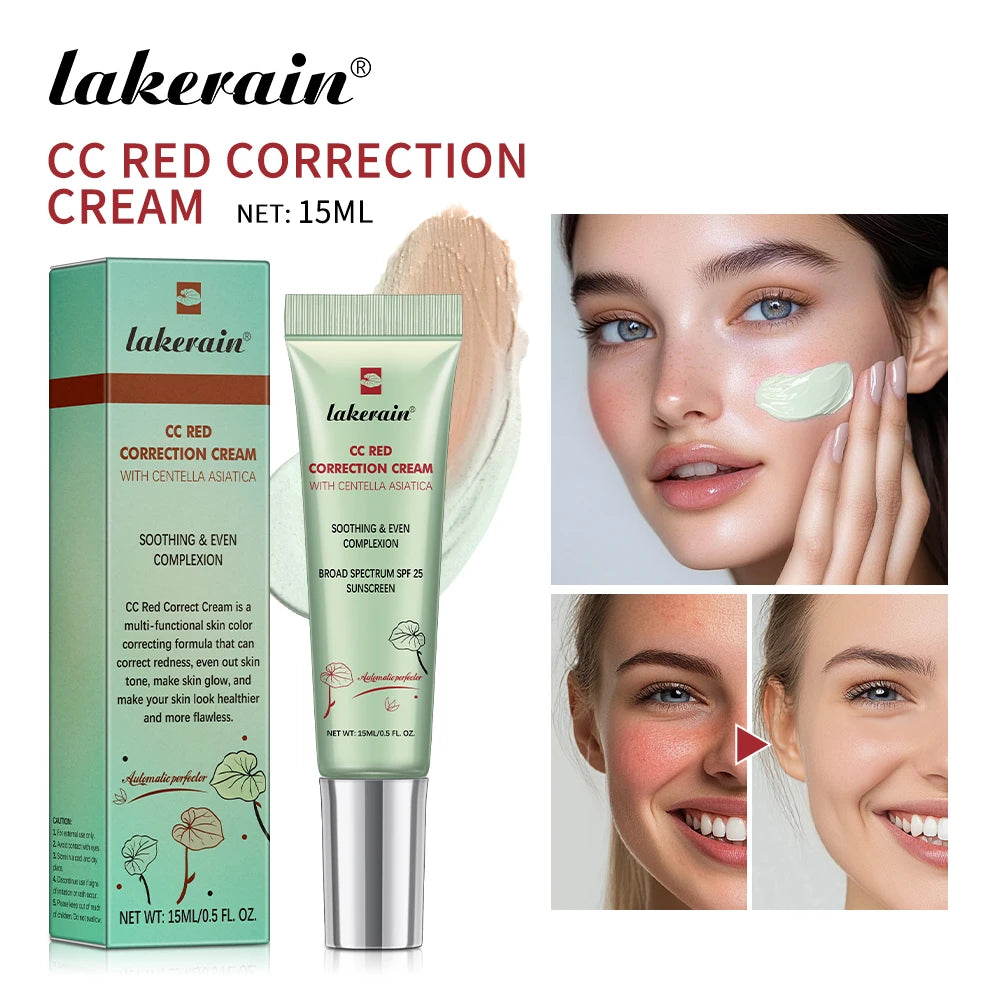Moisturizing Correcting CC Cream Waterproof Anti-sweat Makeup Before Concealer Lasting Women Makeup Protect Skin erborian Make - Kellylooks Shop
