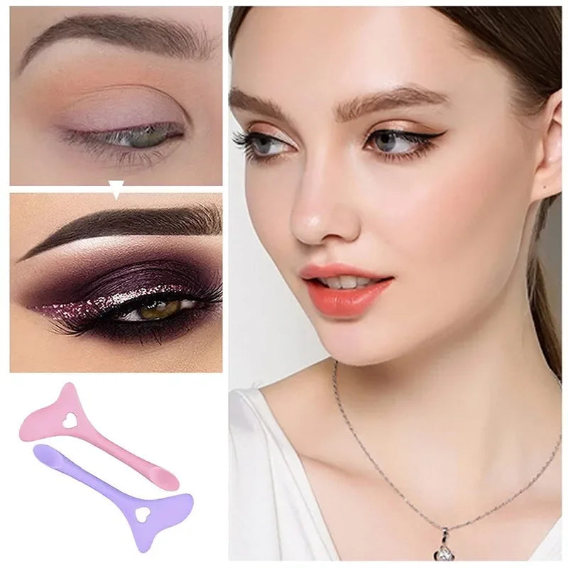 Wholesale  Multi-functional Eyeliner Stencil Wing Tips Silicone Eyeliner Aid Drawing Lipstick Wearing Aid Reusable Makeup Tools - Kellylooks Shop