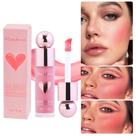 Multi-Use Waterproof Liquid Blush Lasting Moisturizer Matte Natural Face Blusher - kellylooksshop