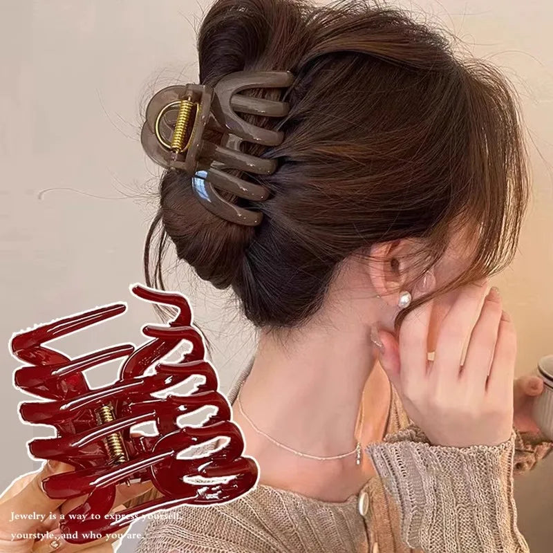 New Design Top Grade Pumpkin Hair Claw Clip For Women Sweet Hair Ornament Back Long Hair Hold Headband Hairpin Hair Accessories - Kellylooks Shop