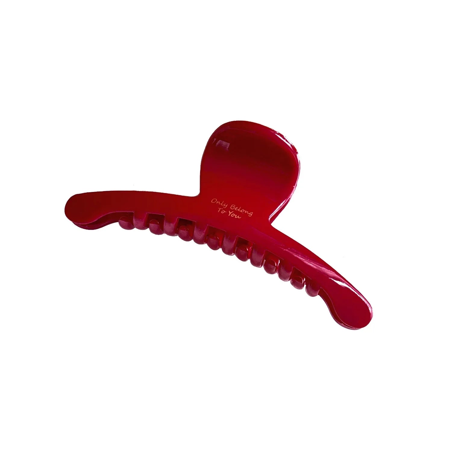 French Red Collection! Large Grip Gold Letters Label Hair Claw Woman Elegant Hairpins Shark Clip Crab Barrettes Hair Accessories - Kellylooks Shop