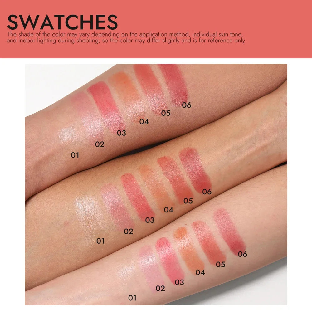 Spiral Moisturizing Colored Lip Balm Shimmer Pink Temperature Change Glossy Lipstick Base Transparent Anti-dryness Lip Care - Kellylooks Shop