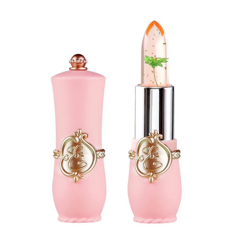 Crystal Flower Jelly Lipstick, Long Lasting Nutritious Lip Balm Lips Moisturizer  Temperature Color Change Lip Gloss - kellylooksshop