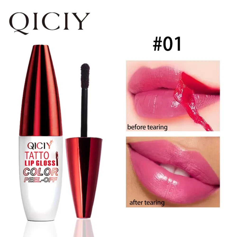 4 Color Liquid Peel-off Lip Gloss Waterproof Long-lasting Matte Lipstick Non-stick Cup Makeup Moisturizing Lip Tattoo Pigment - kellylooksshop