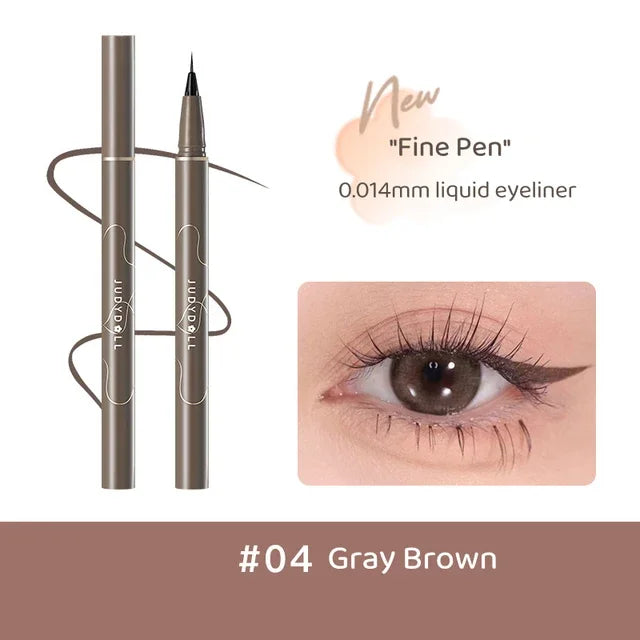 JUDYDOLL Super Fine Eyeliner Fine Brushwork Stain Free Waterproof Anti Shake Long lasting Fast Drying Slim And Enlarged Eyes - kellylooksshop