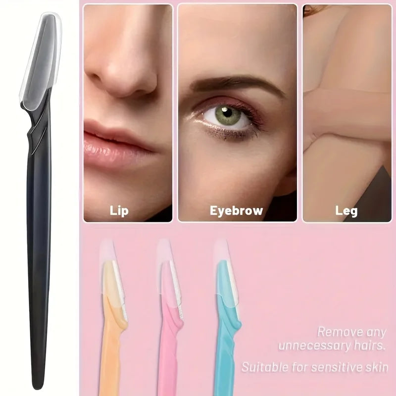 3/5/6/12/24Pcs Multifunction Eyebrow Razor Kit - Precise Trimming, Shaping,Facial Hair Removal Tool with Easy Grip Handle - Kellylooks Shop
