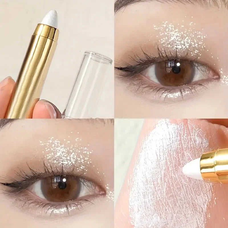 Double-sided Eyeshadow Stick - Highlighter & Brightening Pen with Pearly Glitter & Matte Finish - Kellylooks Shop