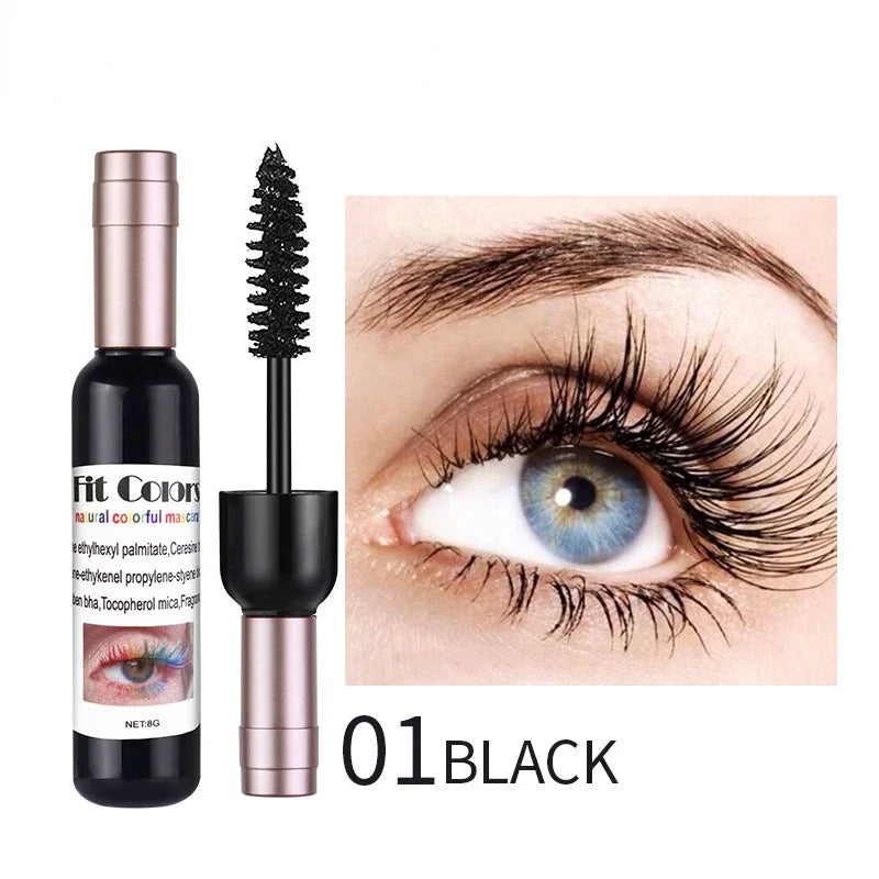 1PC Colorful Eyelash Mascara EyeLashes Extension Curling Lengthen White Purple Cosplay Makeup Glitter Point Diamond Mascara - kellylooksshop