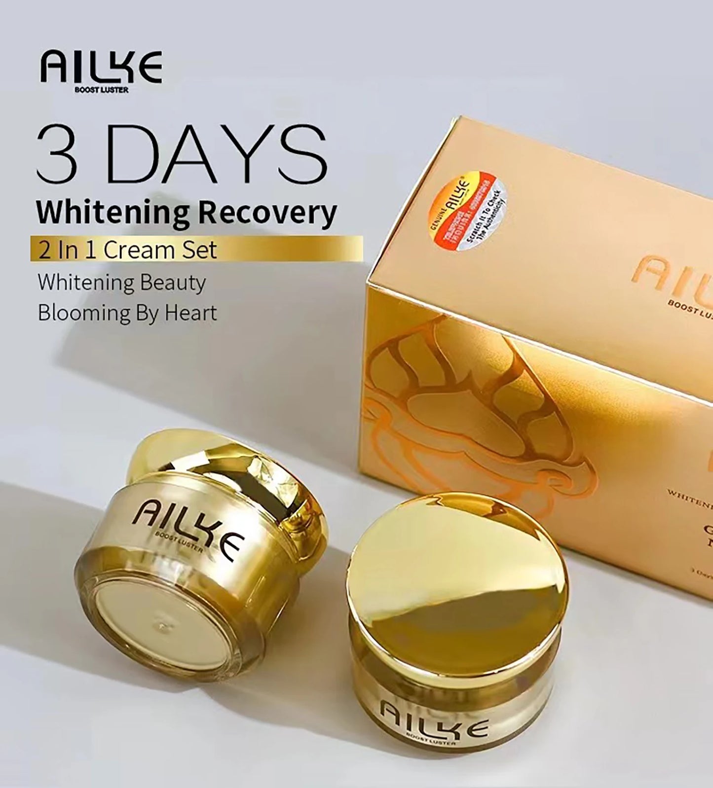 AILKE Dark Spots Corrector, Whitening Hydration Facial Cream, With Spf35, Even Skin Tone, Anti-Sunburn Face Care Set for Women - Kellylooks Shop