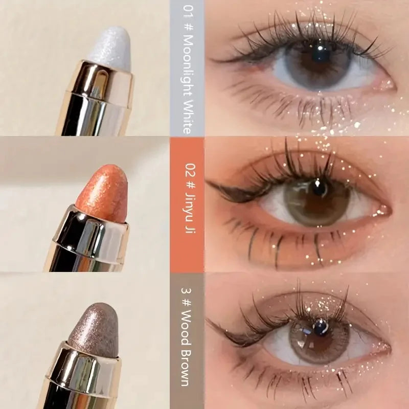 Double-sided Eyeshadow Stick - Highlighter & Brightening Pen with Pearly Glitter & Matte Finish - Kellylooks Shop